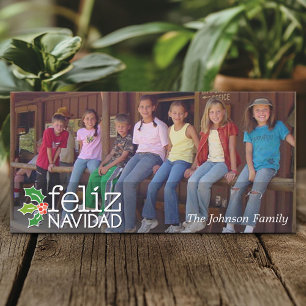 Feliz Navidad: One Large Photo Holiday Card