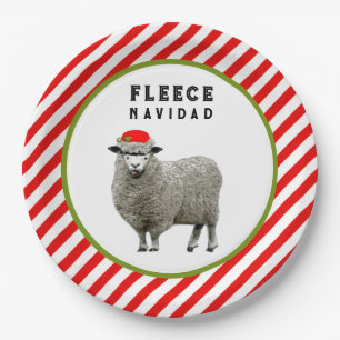 Feliz Navidad Party Paper Plate