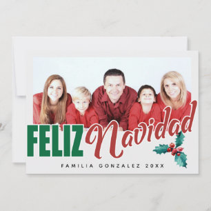 Feliz Navidad Photo Frame Holiday Card