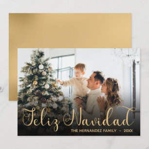 Feliz Navidad Photo Holiday Card