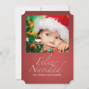 Feliz Navidad Photo Holiday Card