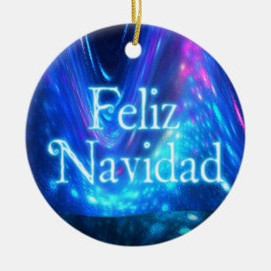 Feliz Navidad - Qaanaaq - Northern Lights Ceramic Tree Decoration
