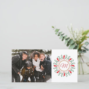 Feliz Navidad Red Chile Pepper Photo Holiday Card