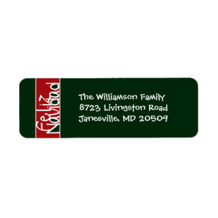 Feliz Navidad Return Address Labels