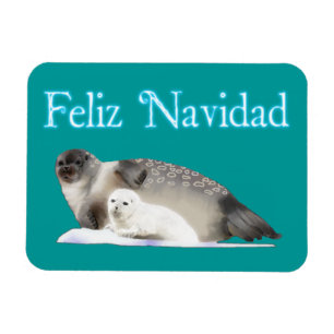 Feliz Navidad - Ringed Seal Magnet