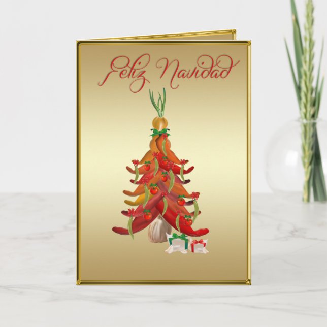 Feliz Navidad  Salsa Card (Front)