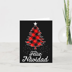 Feliz Navidad Shirts Family - Christmas Trees Buff Card