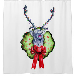 Feliz Navidad Shower Curtain