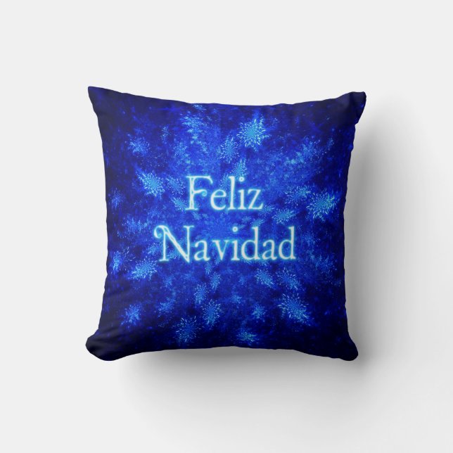 Feliz Navidad - Snowburst Cushion (Front)