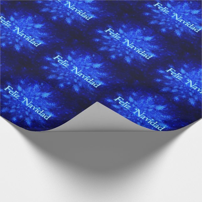 Feliz Navidad - Snowburst Wrapping Paper (Corner)
