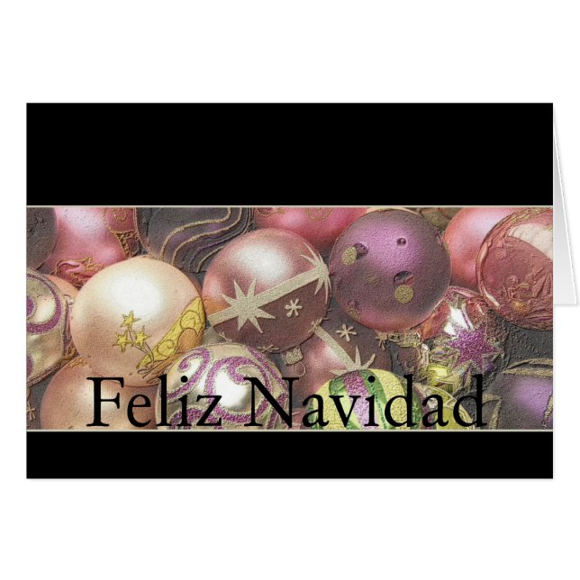 Feliz Navidad - spanish christmas card (Front Horizontal)