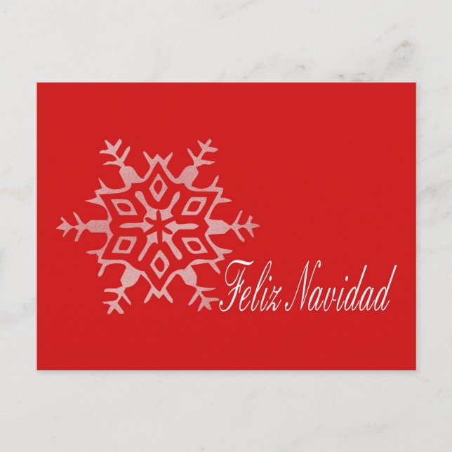 Feliz Navidad Spanish Christmas Card (Front)