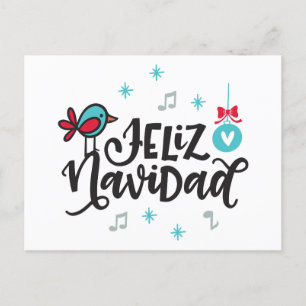 Feliz Navidad, Spanish Christmas Postcard