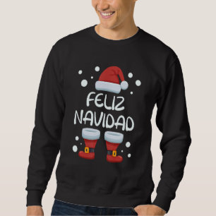 Feliz Navidad Spanish Christmas Santa Merry Xmas S Sweatshirt
