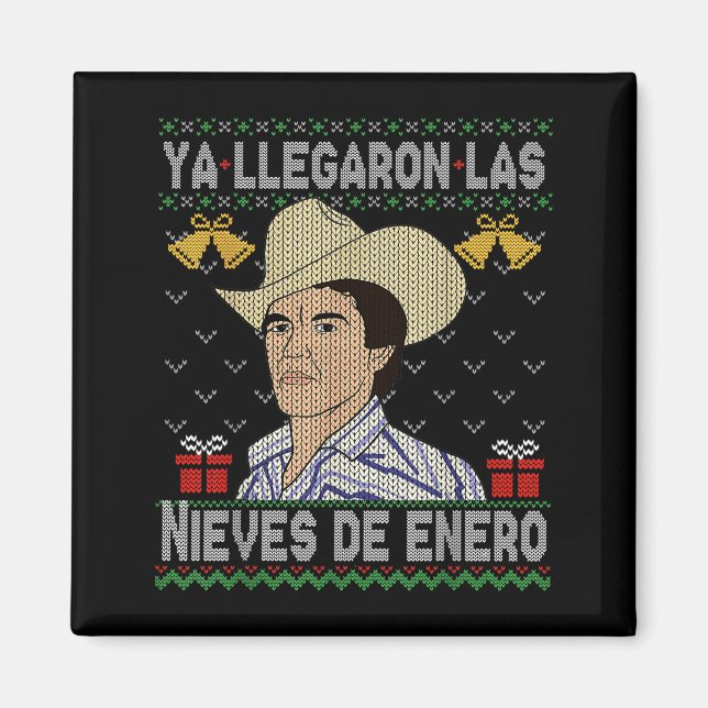 Feliz Navidad Spanish Las Nieves De Enero El Del C Magnet (Front)