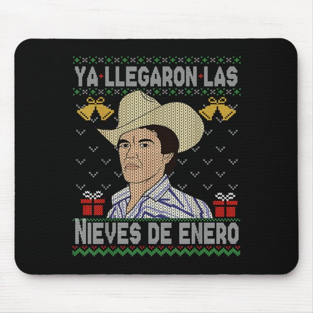 Feliz Navidad Spanish Las Nieves De Enero El Del C Mouse Mat (Front)
