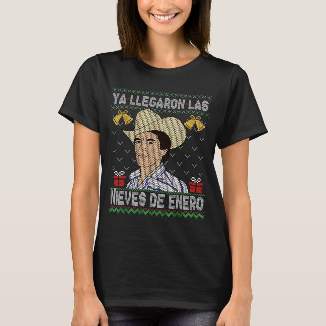Feliz Navidad Spanish Las Nieves De Enero El Del C T-Shirt (Front)