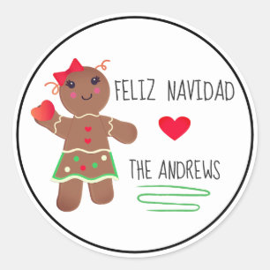"Feliz Navidad" Spanish Merry Christmas Sticker