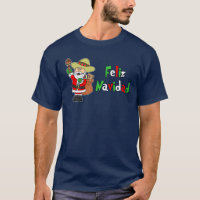 Feliz Navidad Spanish Santa Cartoon