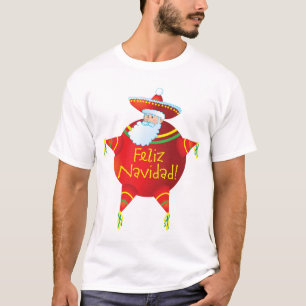 Feliz Navidad - Spanish T Shirt, Spanish Santa T-Shirt