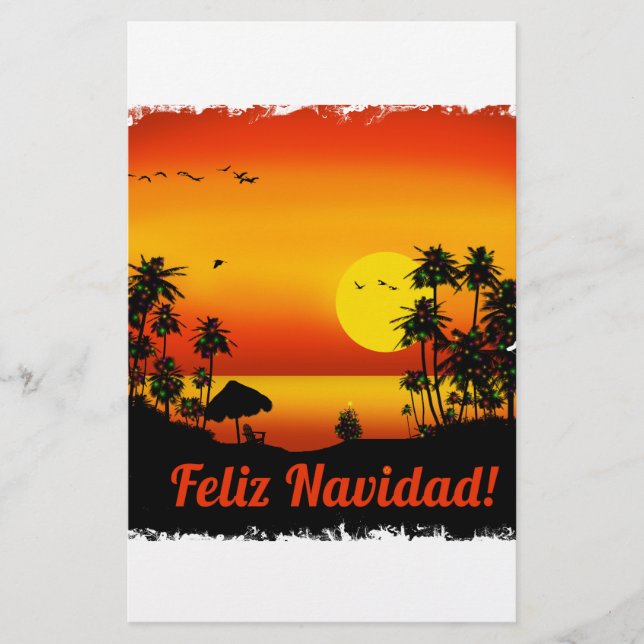 feliz Navidad Stationery (Front)