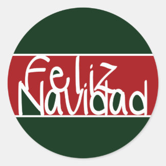 Feliz Navidad Stickers or Envelope Seals