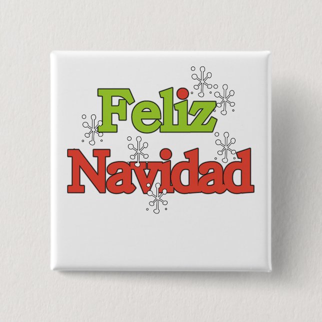 Feliz Navidad T-shirts and Gifts 15 Cm Square Badge (Front)