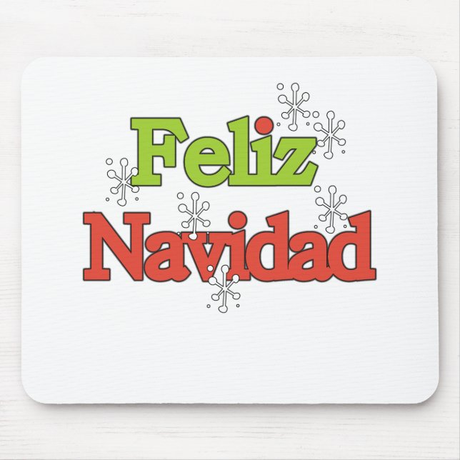 Feliz Navidad T-shirts and Gifts Mouse Mat (Front)