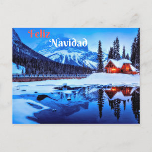 Feliz Navidad Tarjeta Postal Holiday Postcard