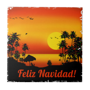 feliz Navidad Tile