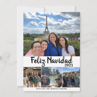 Feliz Navidad Travel Christmas Card