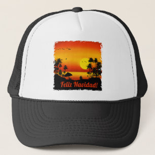 feliz navidad trucker hat