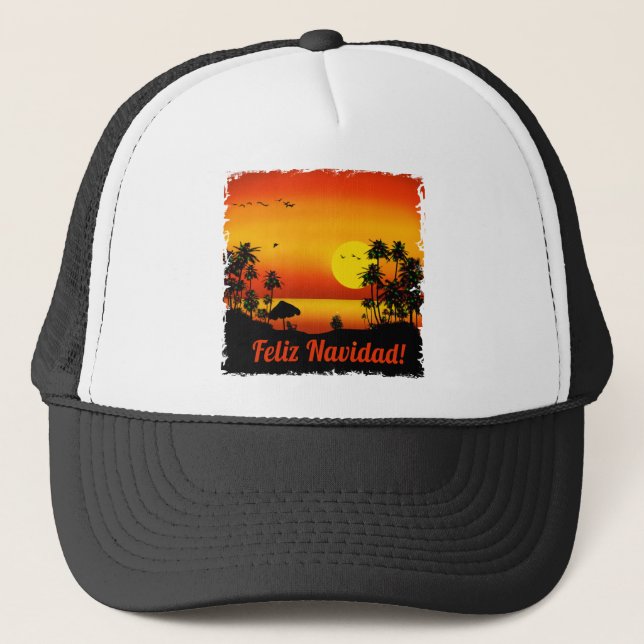 feliz Navidad Trucker Hat (Front)