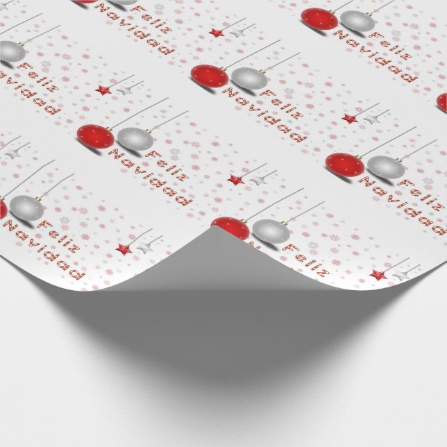 Feliz Navidad Wrapping Paper (Corner)