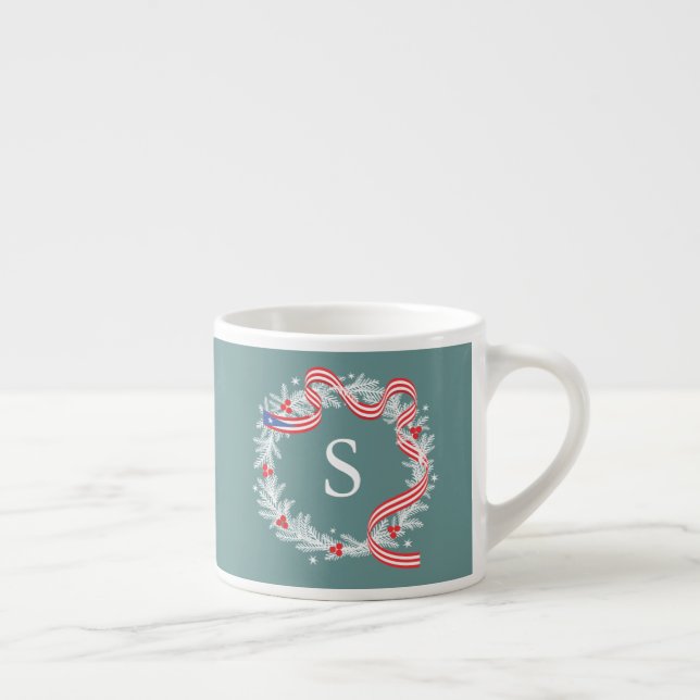 Feliz Navidad Wreath Coquito Mug (Right)
