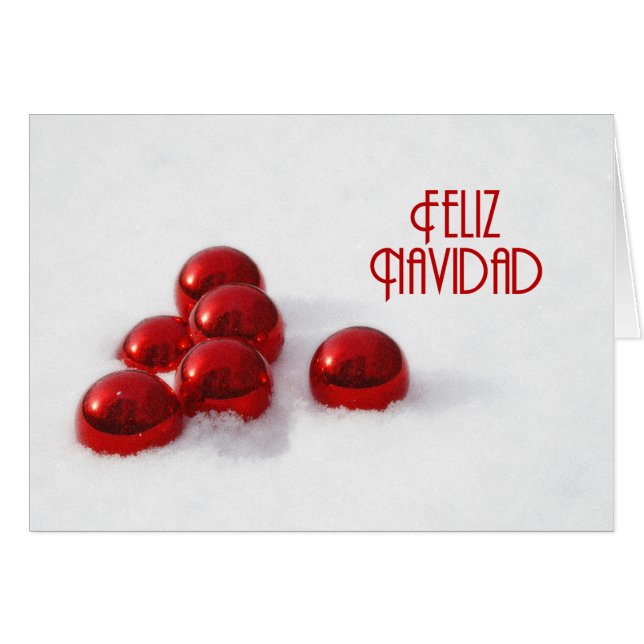 Feliz Navidad Xmas Ball (Front Horizontal)