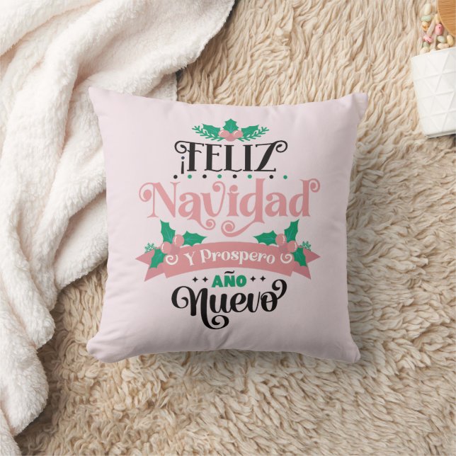 Feliz navidad y prospero ano nuevo christmas cushion (Blanket)