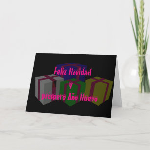 Feliz Navidad y próspero Año Nuevo Holiday Card