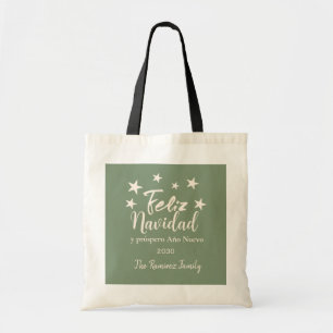 Feliz Navidad  y próspero Año Nuevo Holiday  Tote Bag
