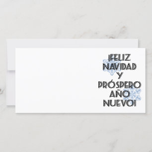 Feliz Navidad Y Prospero Ano Nuevo — Photo Card