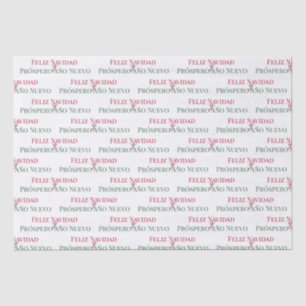 Feliz Navidad y Prospero Año Nuevo      Tissue Paper