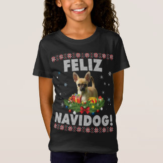 Feliz Navidog Chihuahua Dog Ugly Sweater Santa Chr