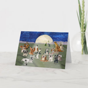 Feliz Navidog Funny Cartoon Dogs Christmas Card