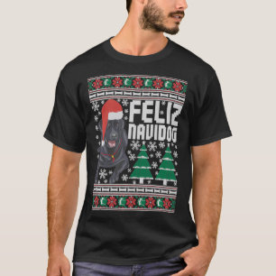 Feliz Navidog Funny Feliz Navidad Merry Christmas  T-Shirt