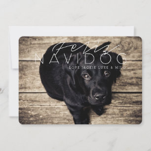Feliz Navidog   Holiday Photo Card