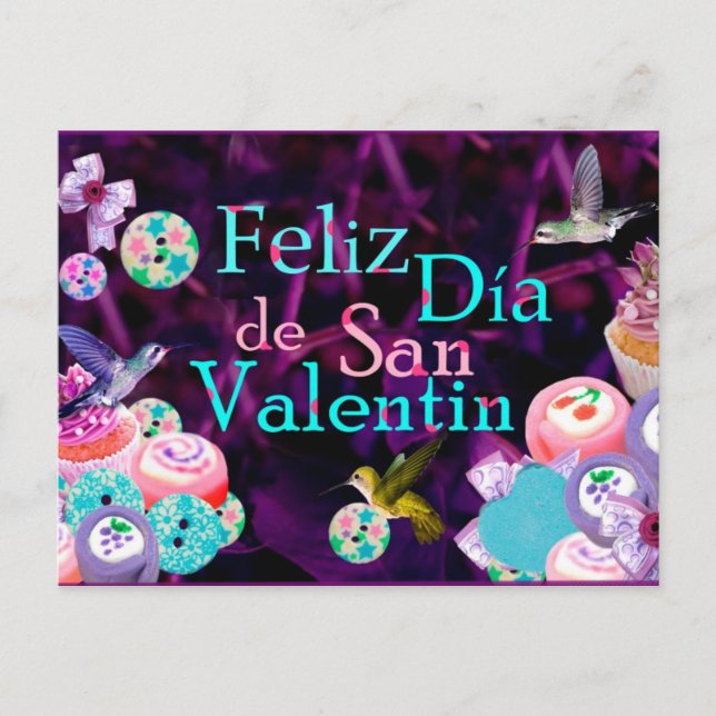 Feliz San Valentin Postcard (Front)