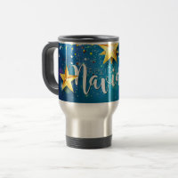 Felize Navidad Gold Stars Christmas