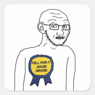 Fell for it again wojak stickers