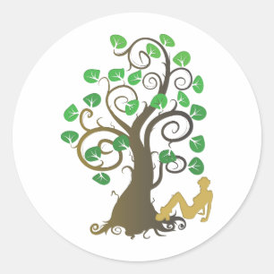 Fell from the Family Tree Classic Round Sticker