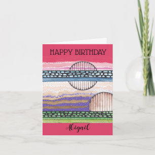 Fell Top Fantasy, mixed media, your name, birthday Card